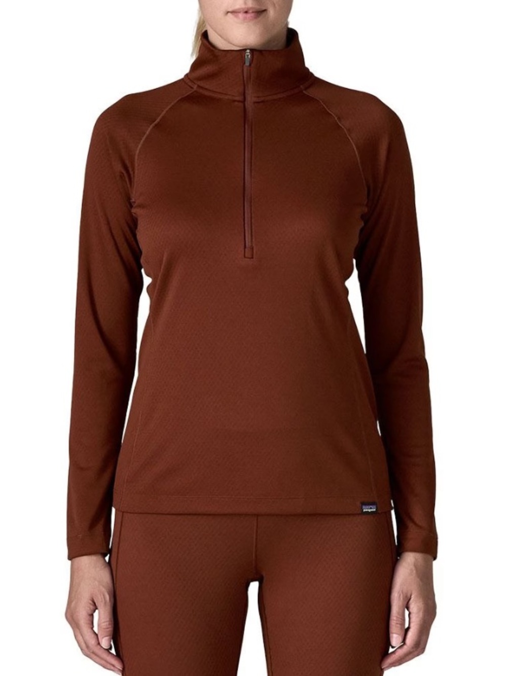 Patagonia Capilene Midweight Half-Zip in Maroon (not this brown color) Size M